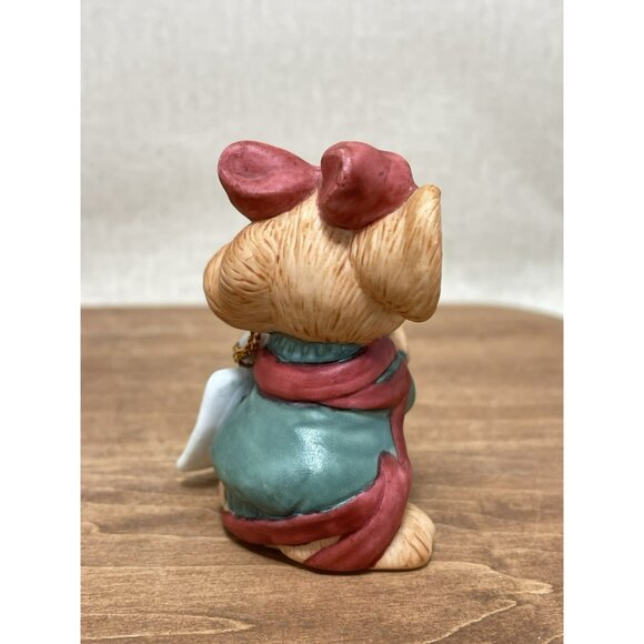 1991 Enesco AMY WULFING Adorable WINKING MOUSE Ribbon Bow OPEN IT Figurine - Picture 4 of 6